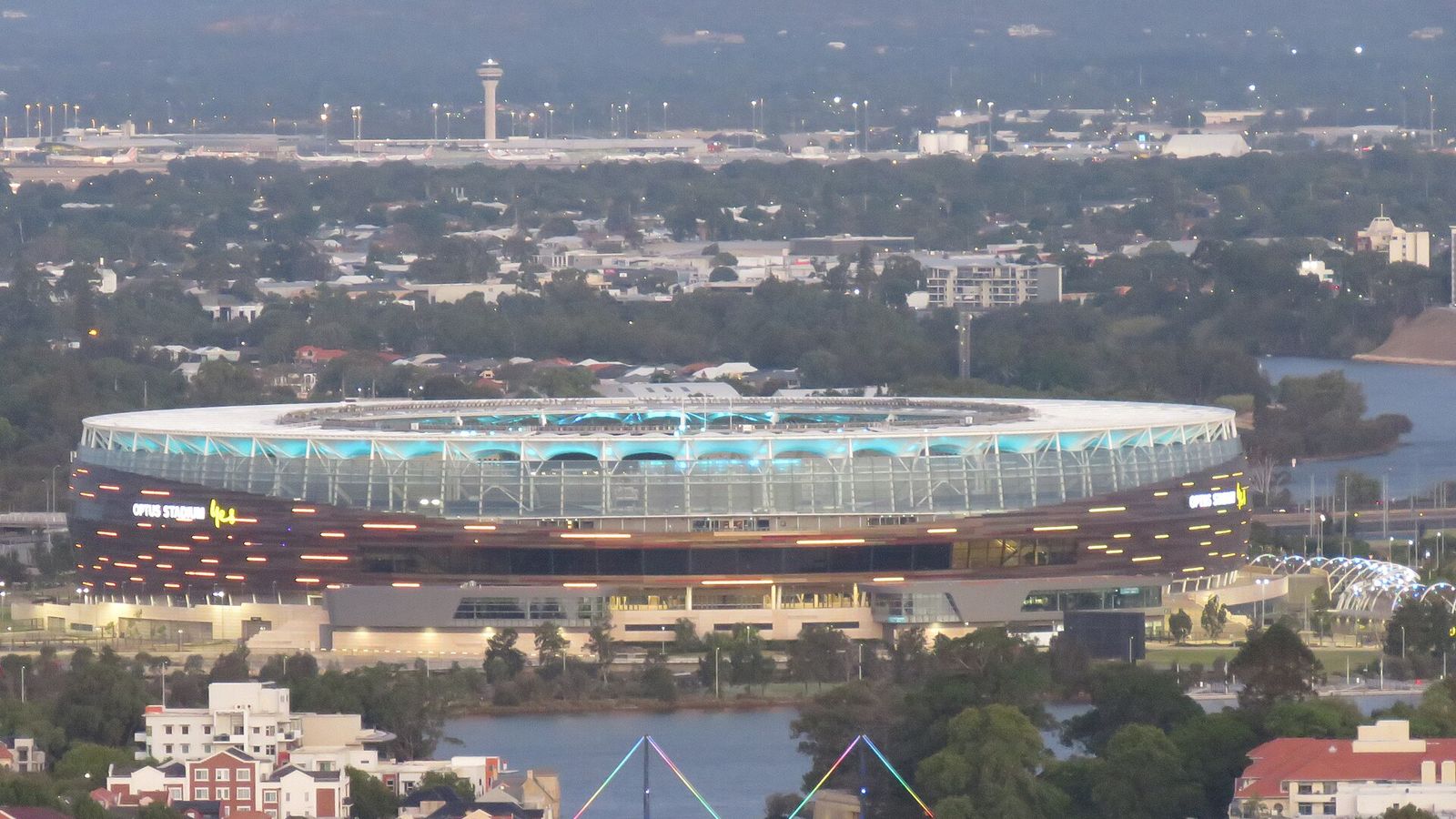 Perth Stadium around sunset, January 2021 01