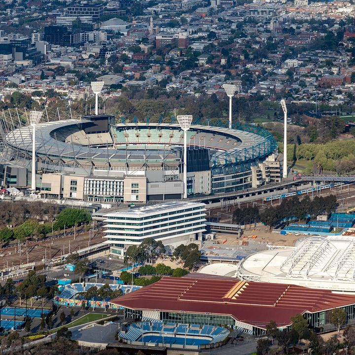 The Melbourne Cricket Ground from above